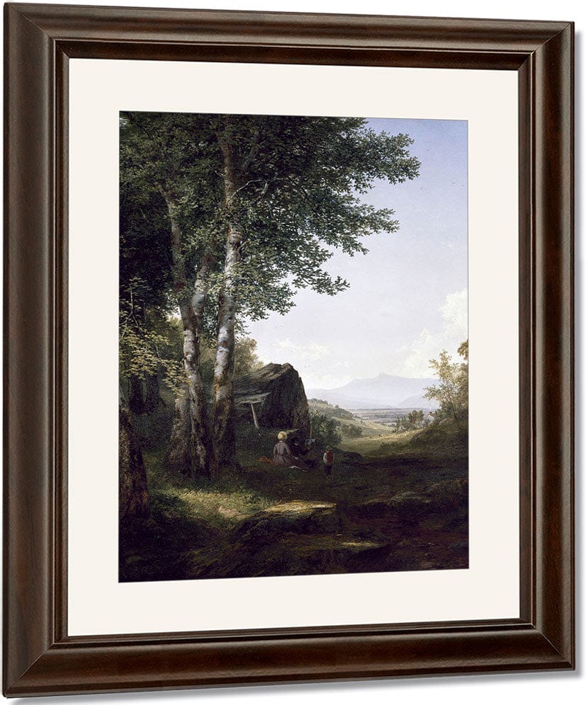 Distant View Of The Mansfield Mountain, Vermont By John Frederick Kensett Fine Art Print
