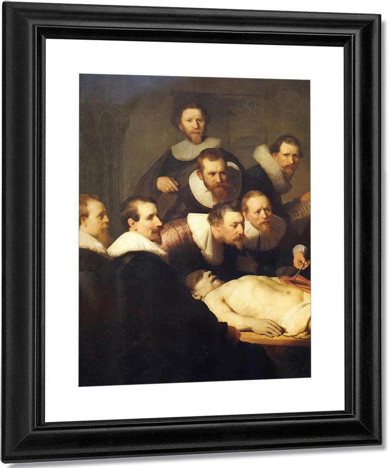 Doctor Nicolaes Tulp Demonstrating The Anatomy Of The Arm,1632 By Rembrandt Fine Art Print
