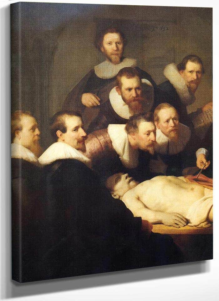 Doctor Nicolaes Tulp Demonstrating The Anatomy Of The Arm,1632 By Rembrandt Fine Art Print