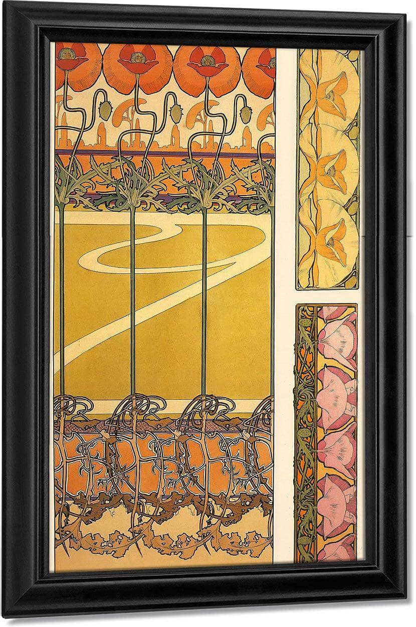 Documents Decoratifs By Alphonse Mucha Fine Art Print