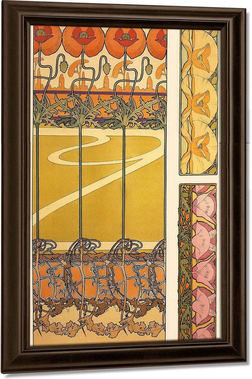 Documents Decoratifs By Alphonse Mucha Fine Art Print