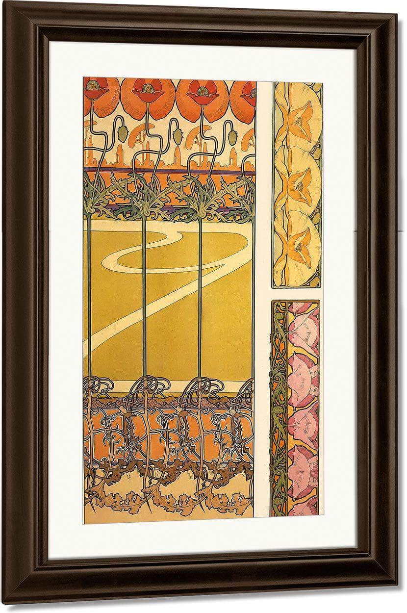 Documents Decoratifs By Alphonse Mucha Fine Art Print