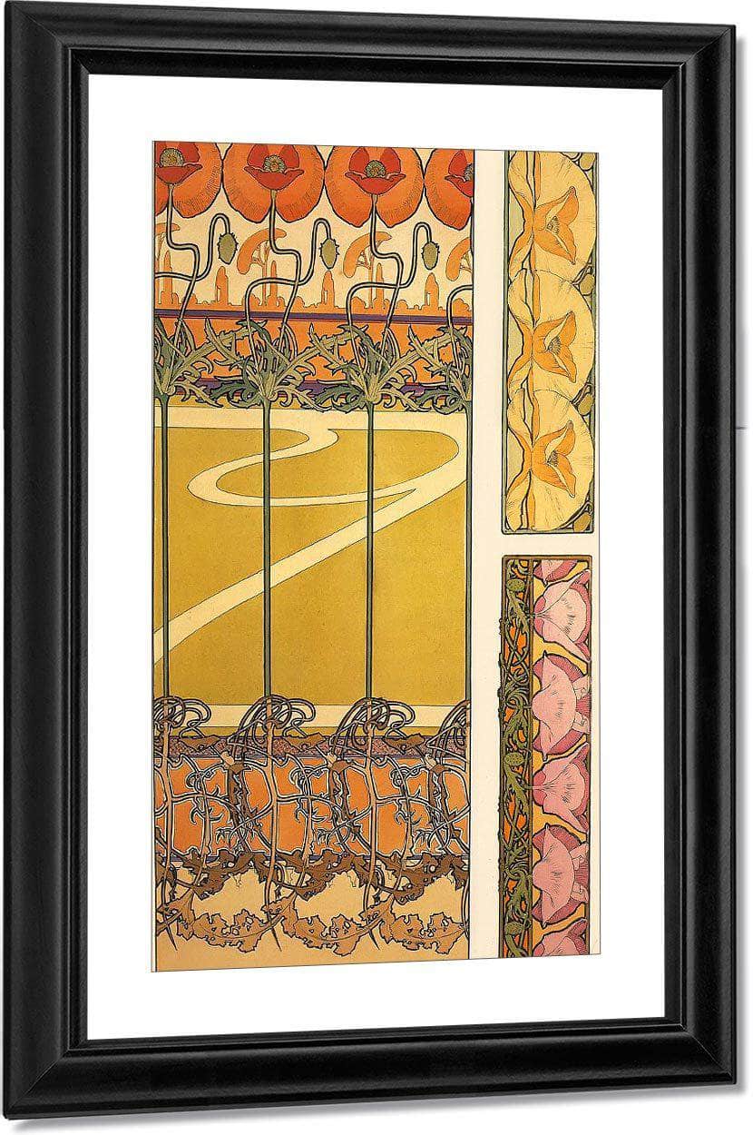 Documents Decoratifs By Alphonse Mucha Fine Art Print