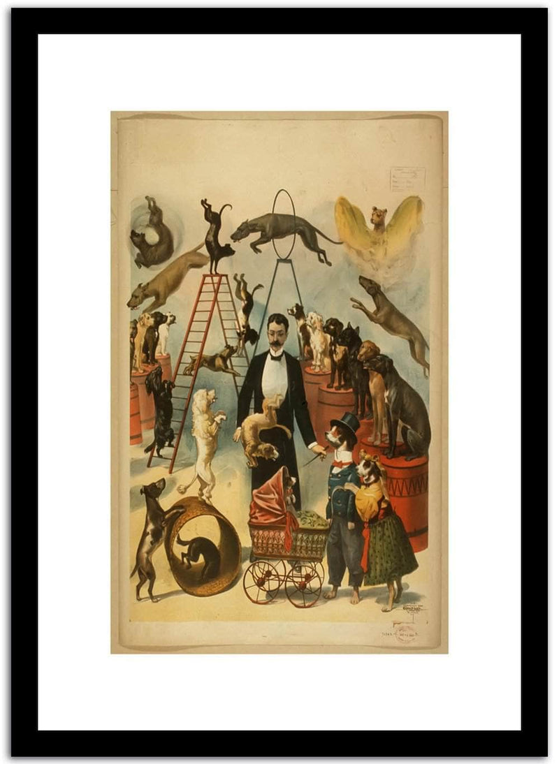Dog Circus Poster  Vintage Poster Fine Art Print