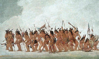 Dog Dance At Fort Snelling By George Catlin Fine Art Print