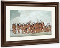 Dog Dance At Fort Snelling By George Catlin Fine Art Print