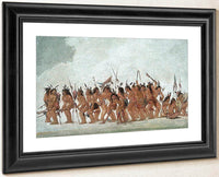 Dog Dance At Fort Snelling By George Catlin Fine Art Print