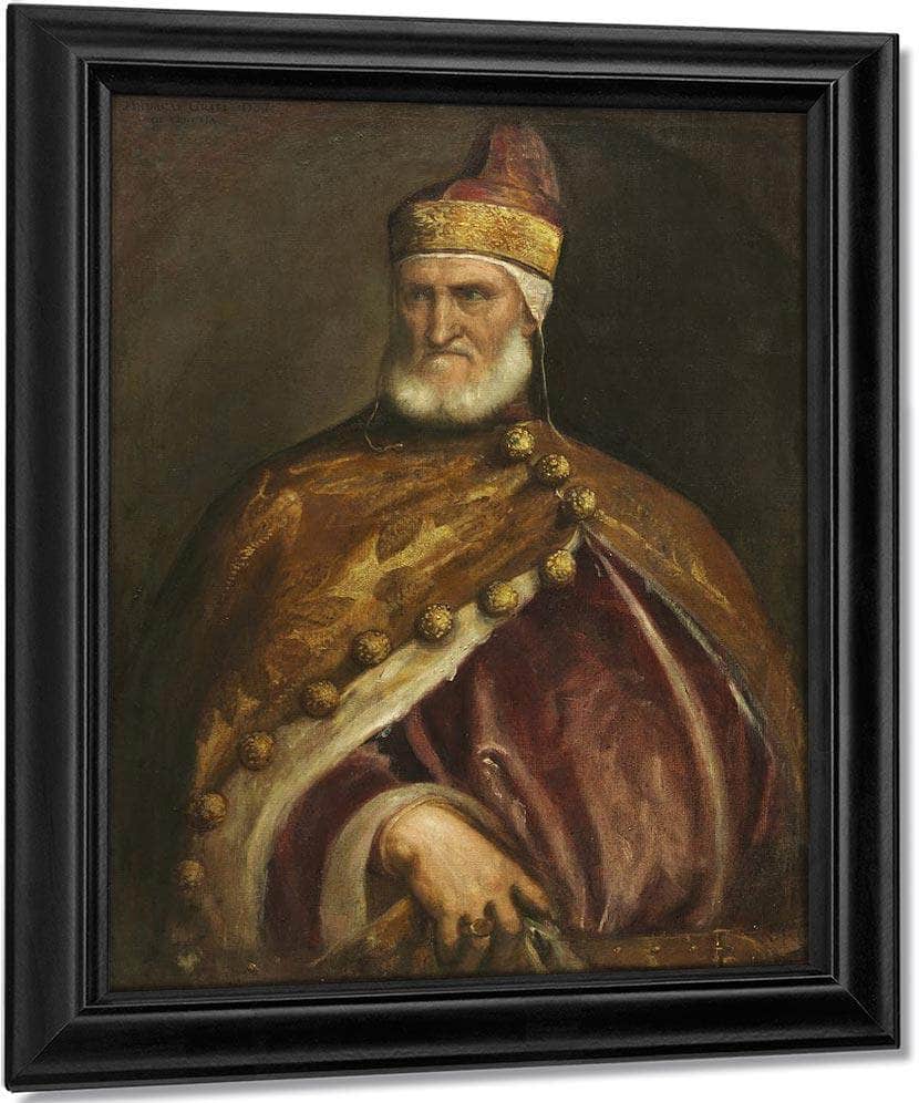 Doge Andrea Gritti By Titian Fine Art Print