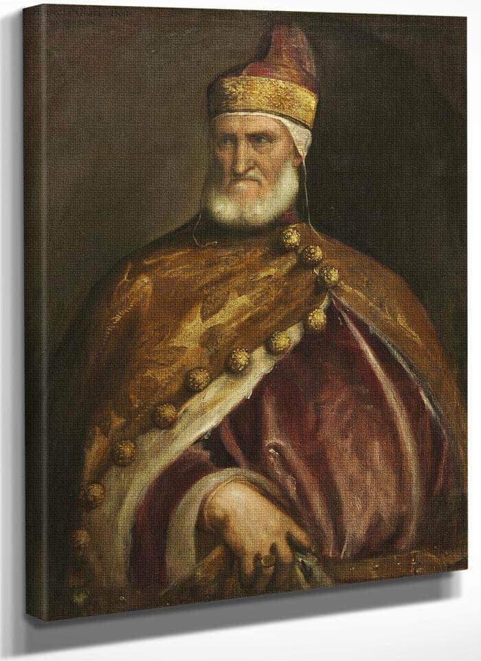 Doge Andrea Gritti By Titian Fine Art Print