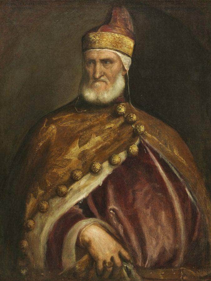Doge Andrea Gritti By Titian Fine Art Print