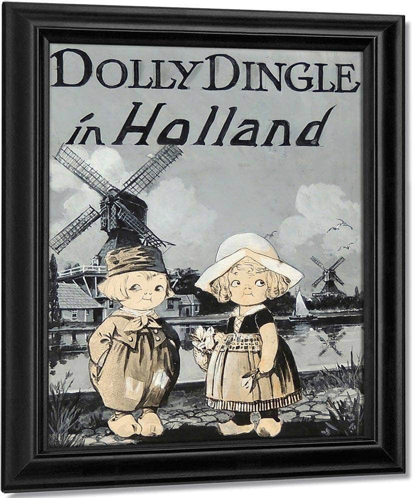 Dolly Dingle In Holland By Grace G Drayton Fine Art Print