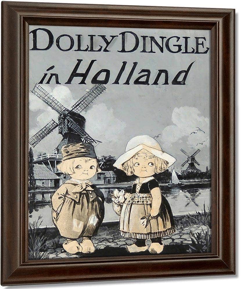 Dolly Dingle In Holland By Grace G Drayton Fine Art Print