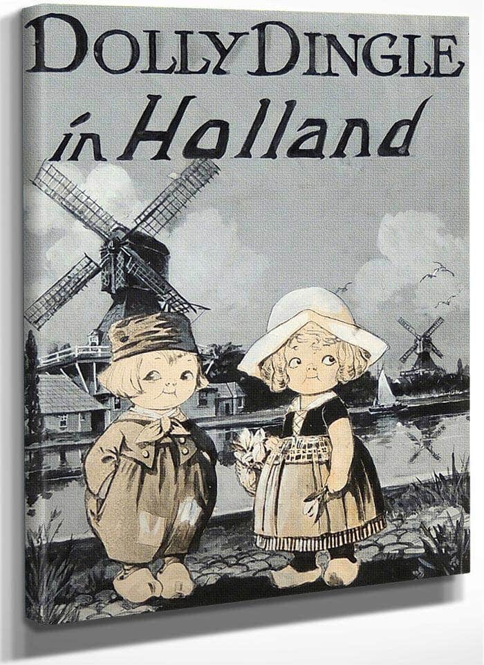 Dolly Dingle In Holland By Grace G Drayton Fine Art Print