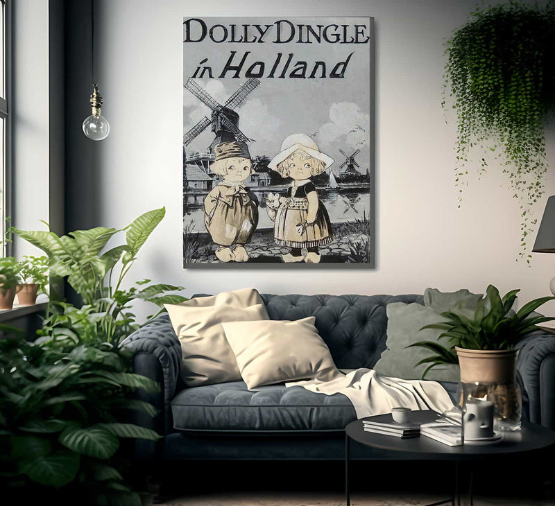 Dolly Dingle In Holland By Grace G Drayton Fine Art Print