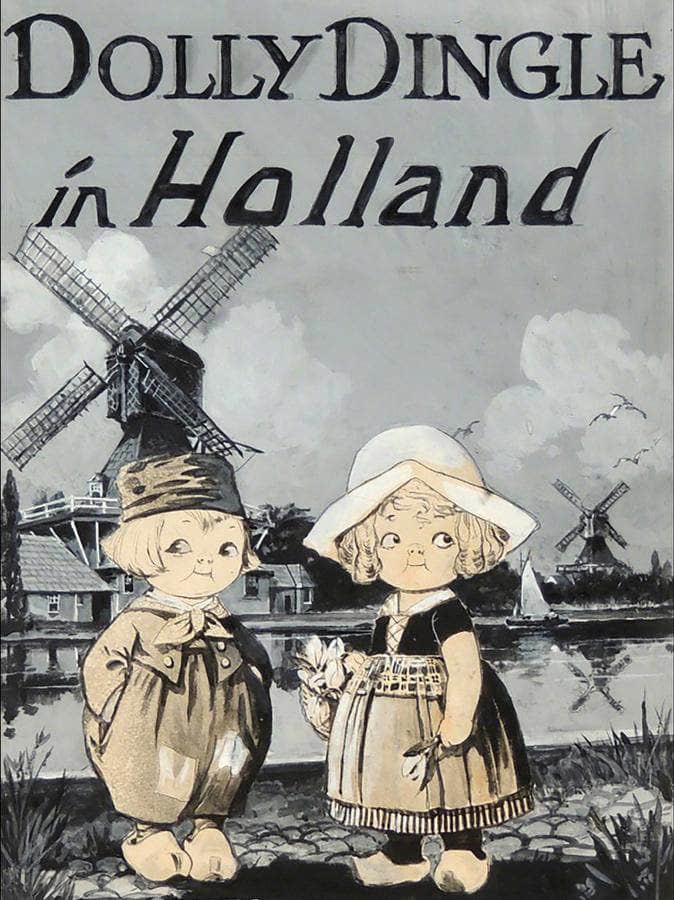 Dolly Dingle In Holland By Grace G Drayton Fine Art Print