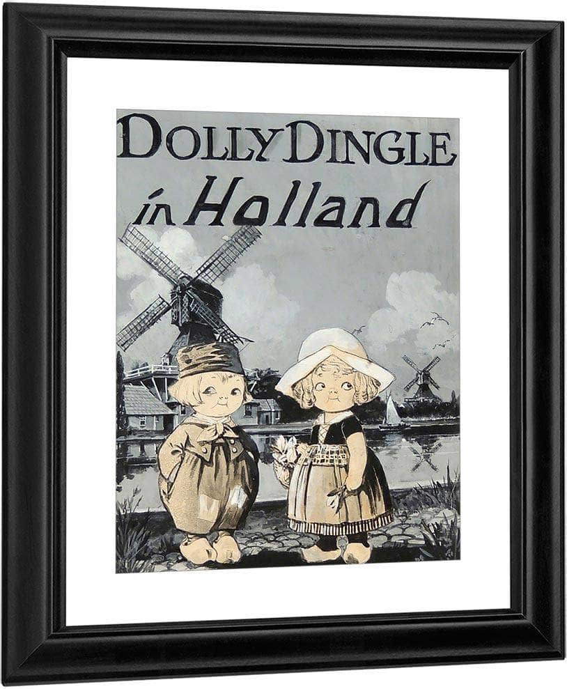 Dolly Dingle In Holland By Grace G Drayton Fine Art Print