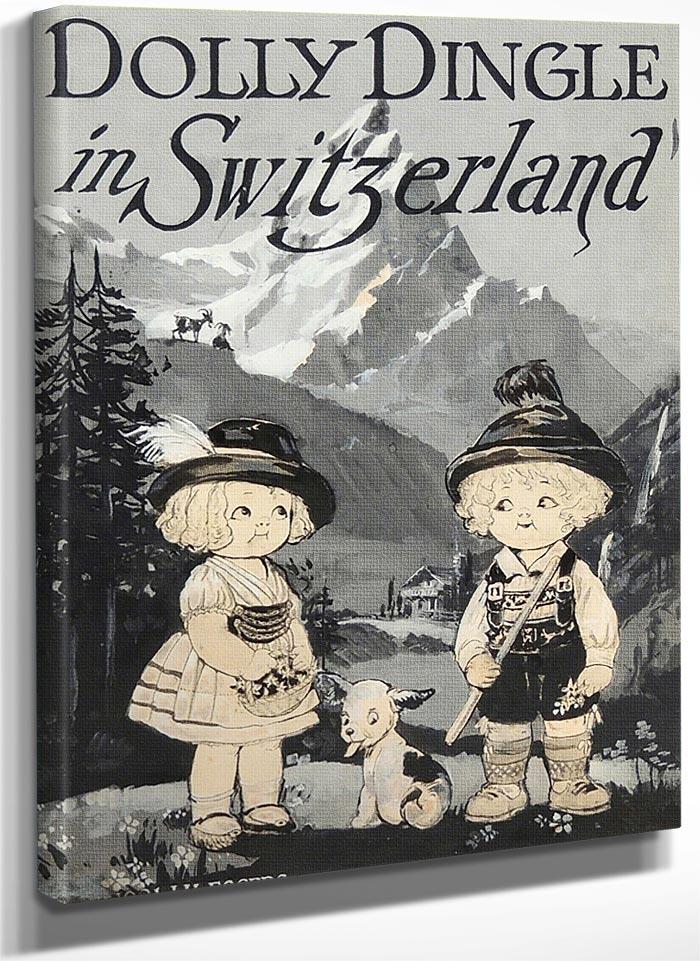 Dolly Dingle In Switzerland By Grace G Drayton Fine Art Print