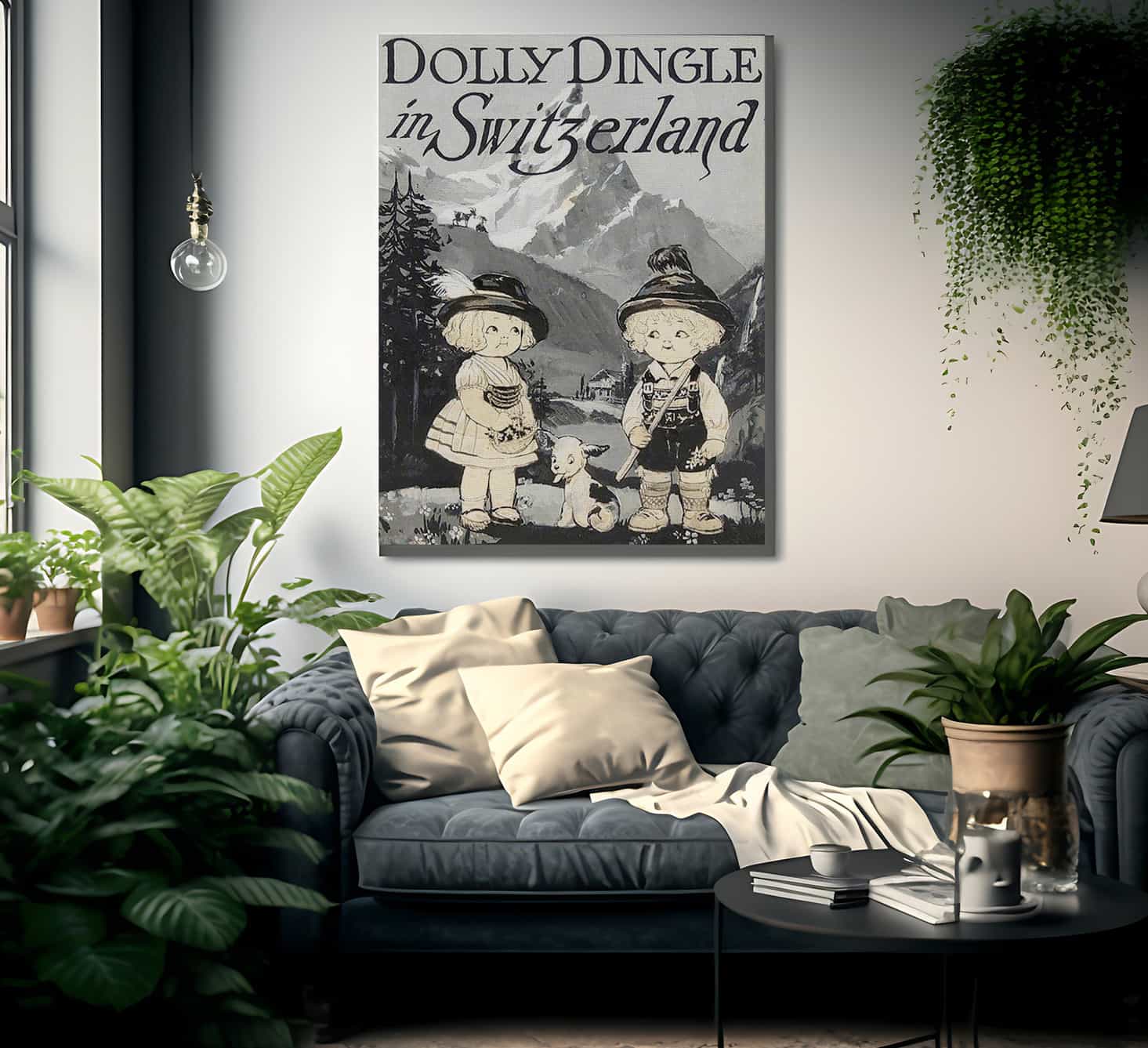 Dolly Dingle In Switzerland By Grace G Drayton Fine Art Print