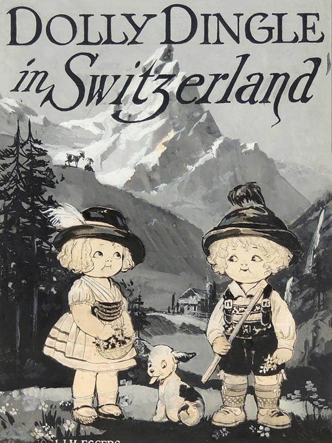 Dolly Dingle In Switzerland By Grace G Drayton Fine Art Print