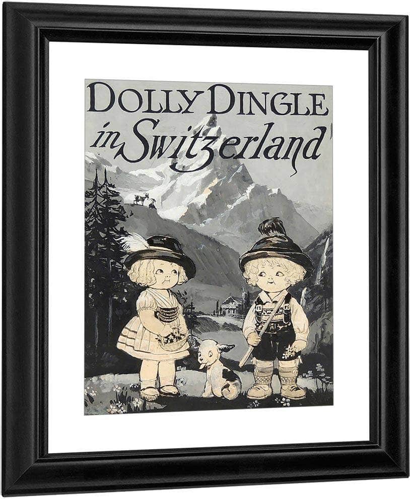 Dolly Dingle In Switzerland By Grace G Drayton Fine Art Print