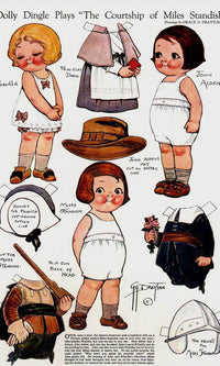 Dolly Dingle Paperdoll 1 By Grace G Drayton Fine Art Print