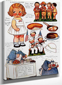 Dolly Dingle Paperdoll 10 By Grace G Drayton Fine Art Print