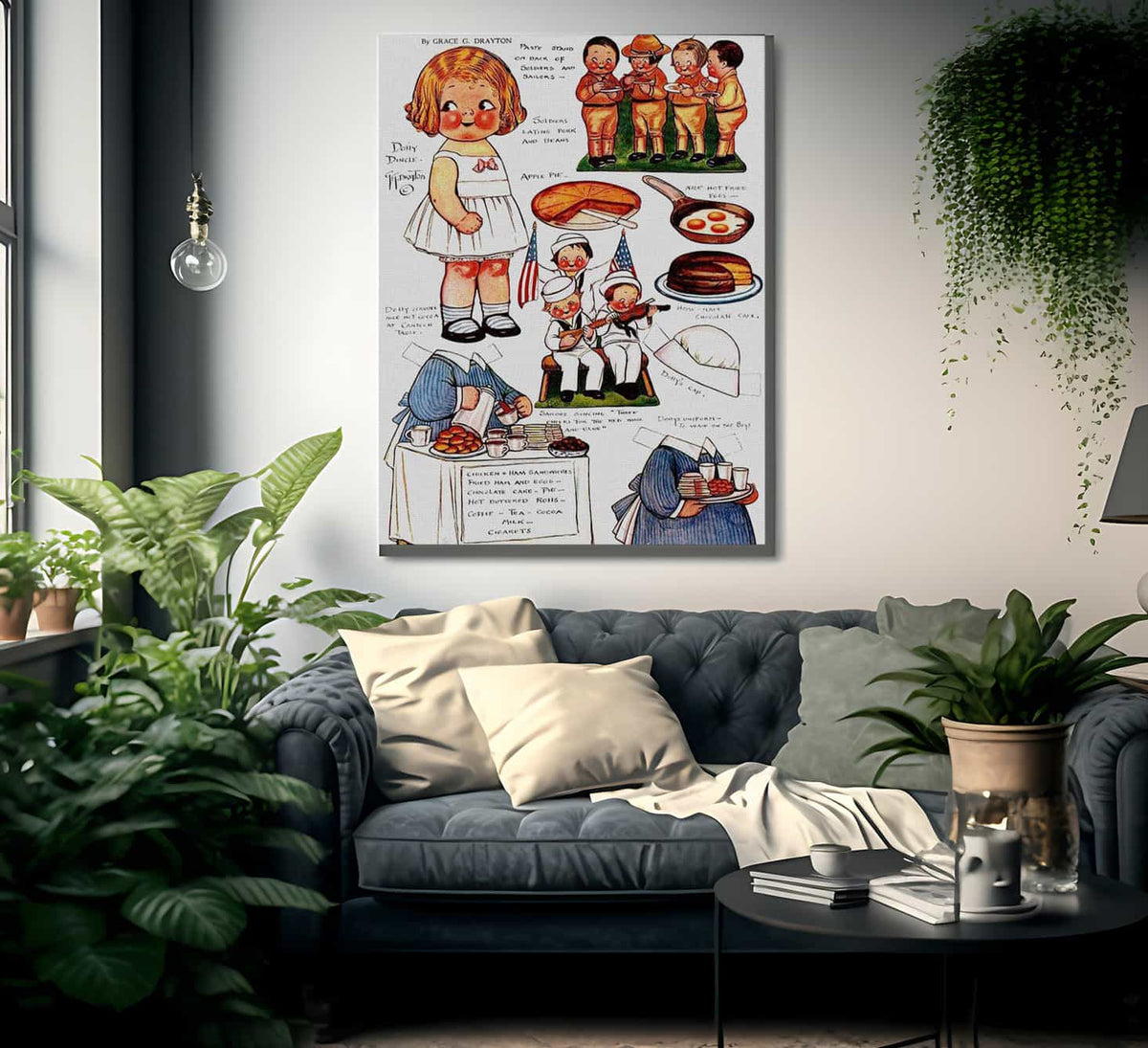 Dolly Dingle Paperdoll 10 By Grace G Drayton Fine Art Print