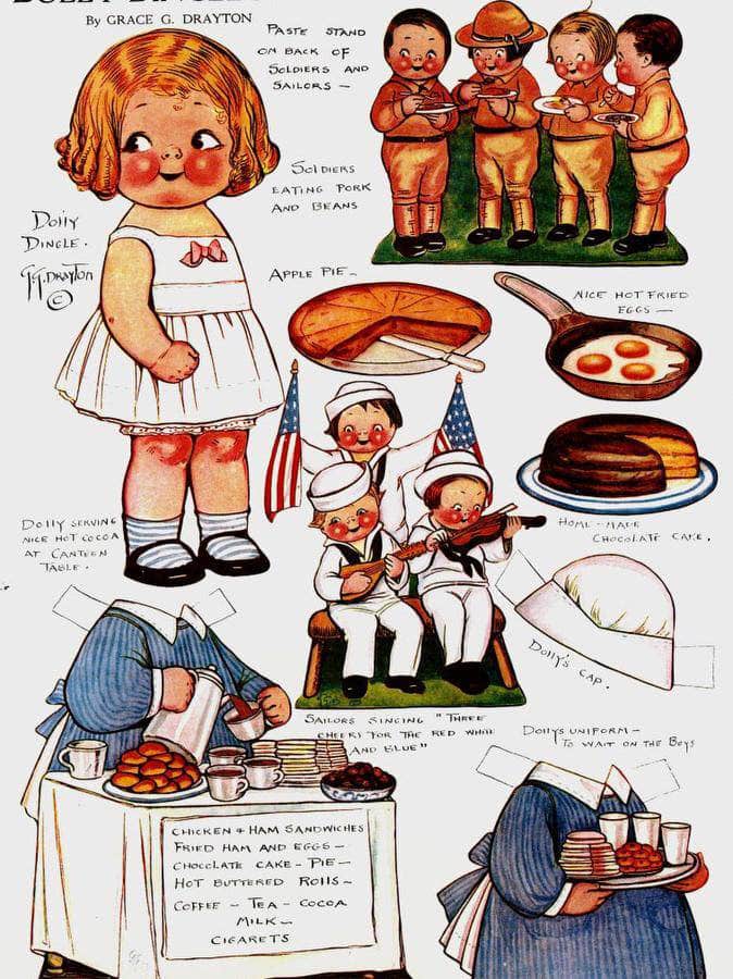 Dolly Dingle Paperdoll 10 By Grace G Drayton Fine Art Print