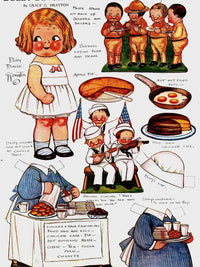 Dolly Dingle Paperdoll 10 By Grace G Drayton Fine Art Print