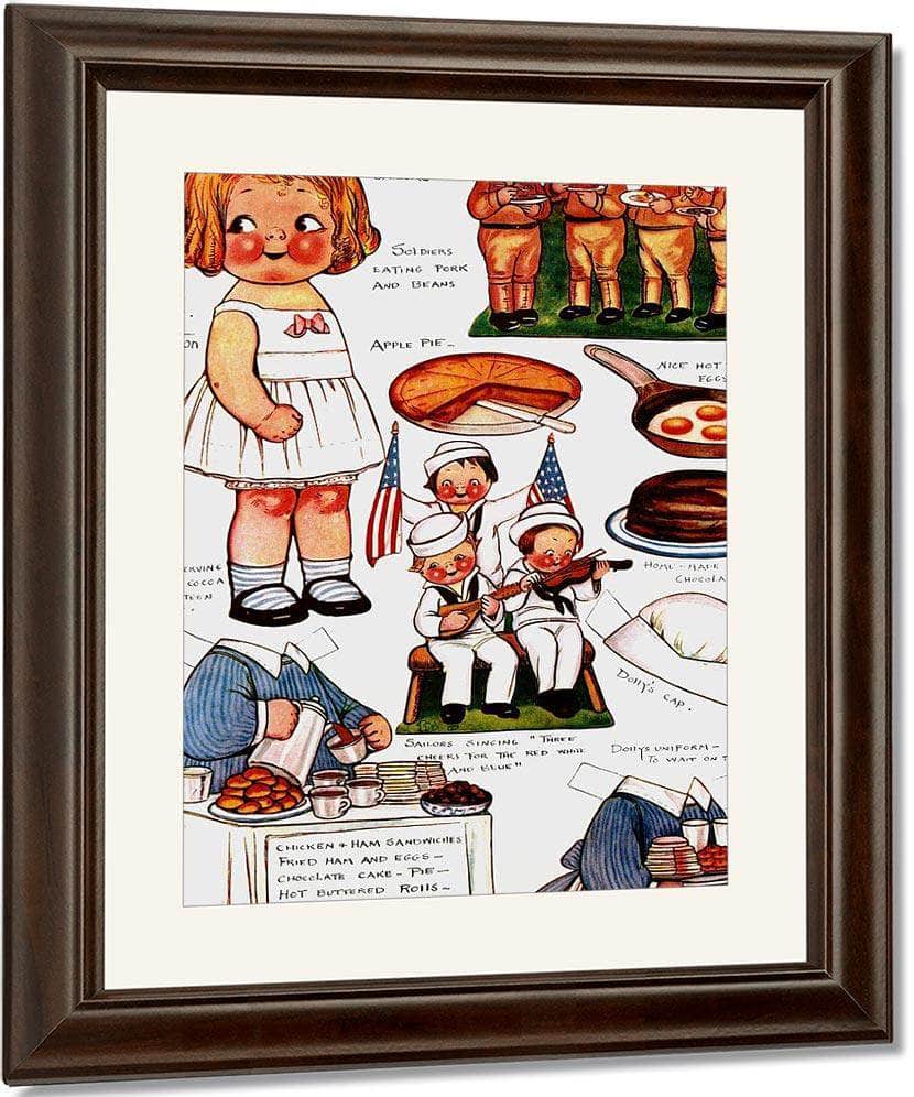 Dolly Dingle Paperdoll 10 By Grace G Drayton Fine Art Print