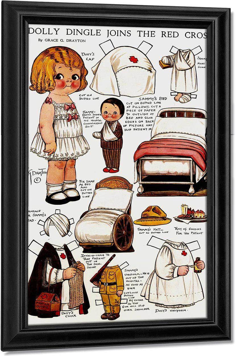Dolly Dingle Paperdoll 11 By Grace G Drayton Fine Art Print