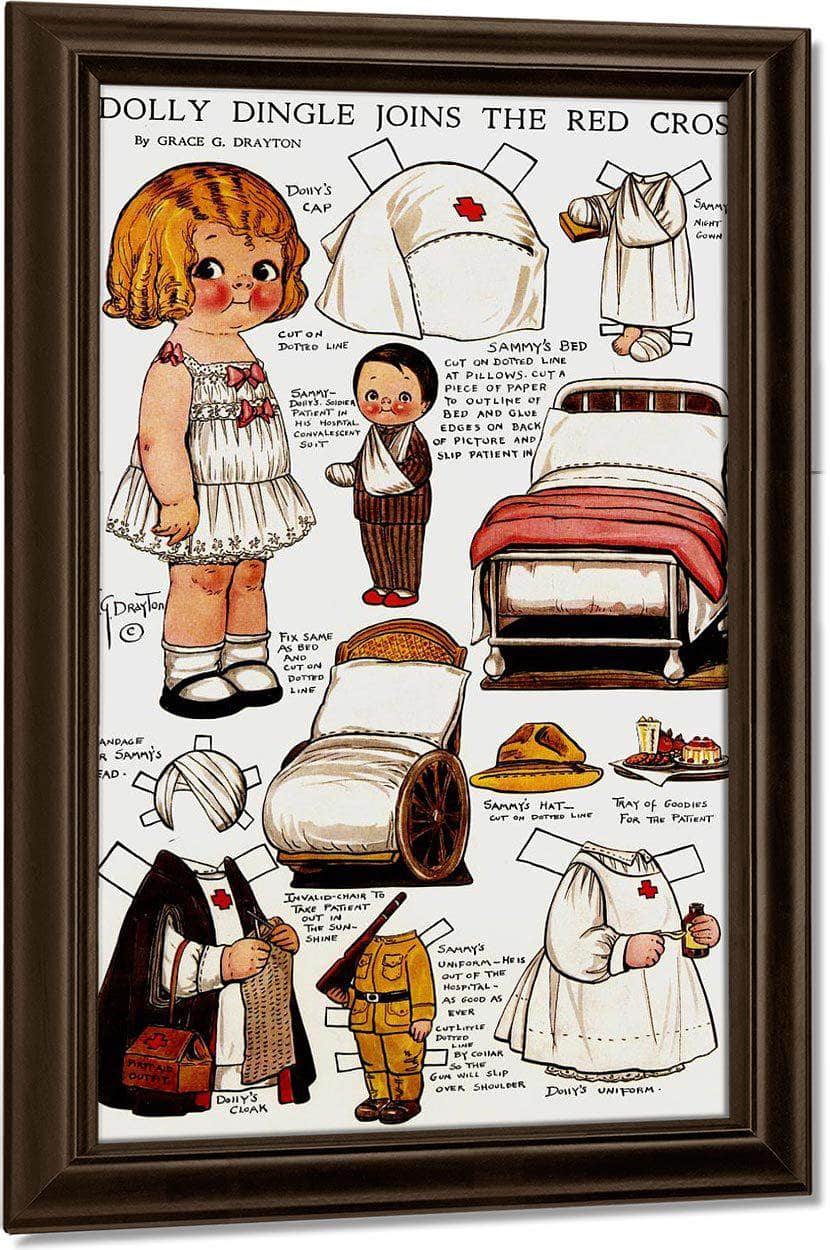 Dolly Dingle Paperdoll 11 By Grace G Drayton Fine Art Print