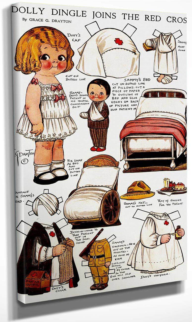 Dolly Dingle Paperdoll 11 By Grace G Drayton Fine Art Print