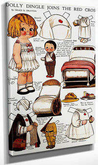 Dolly Dingle Paperdoll 11 By Grace G Drayton Fine Art Print