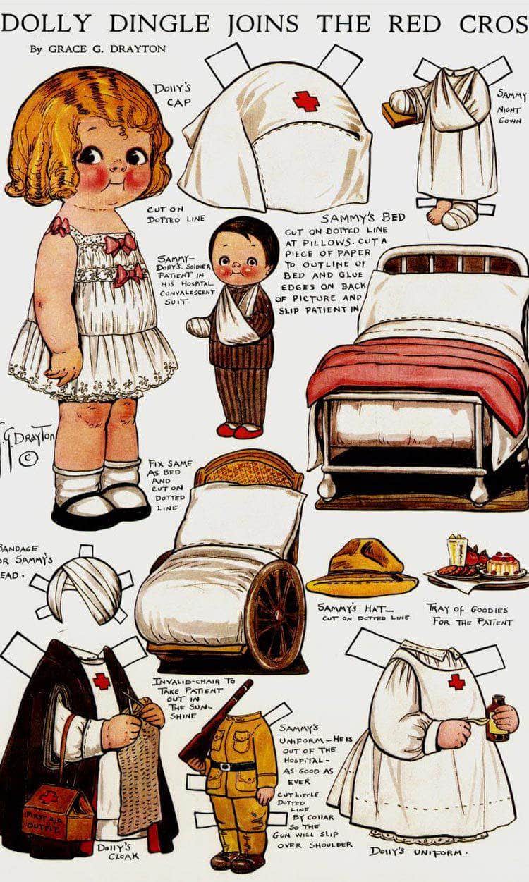 Dolly Dingle Paperdoll 11 By Grace G Drayton Fine Art Print