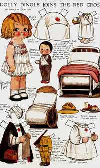 Dolly Dingle Paperdoll 11 By Grace G Drayton Fine Art Print