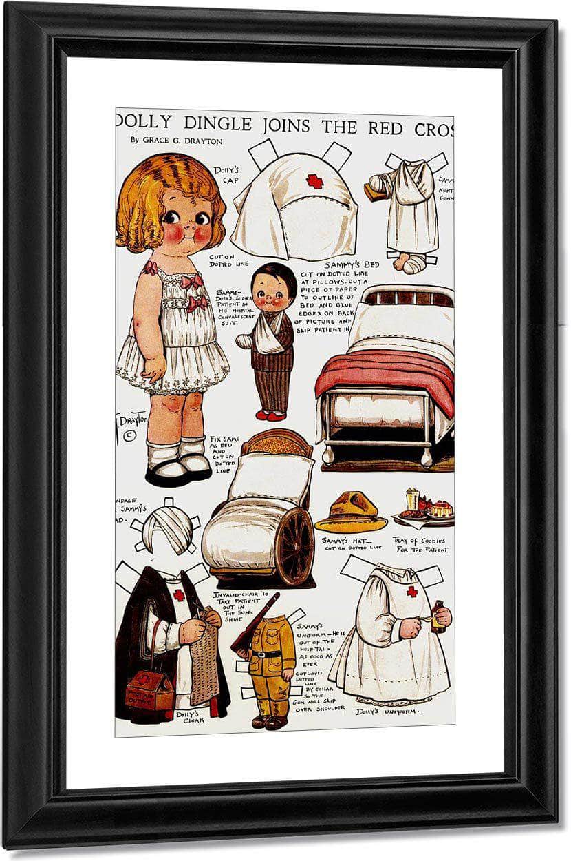 Dolly Dingle Paperdoll 11 By Grace G Drayton Fine Art Print