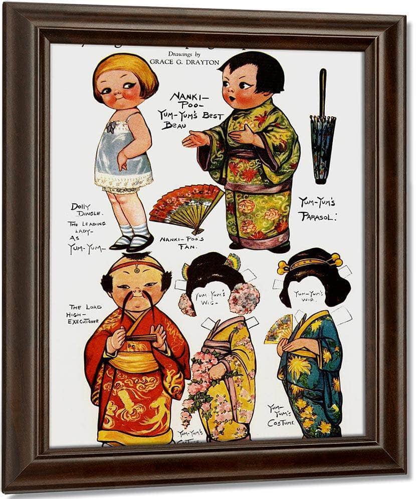 Dolly Dingle Paperdoll 12 By Grace G Drayton Fine Art Print