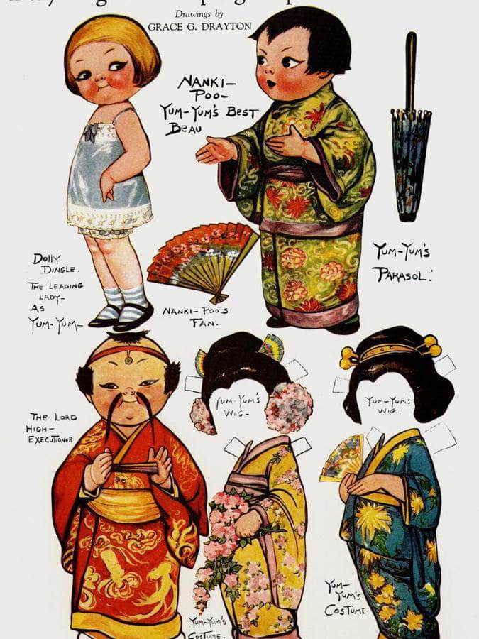 Dolly Dingle Paperdoll 12 By Grace G Drayton Fine Art Print