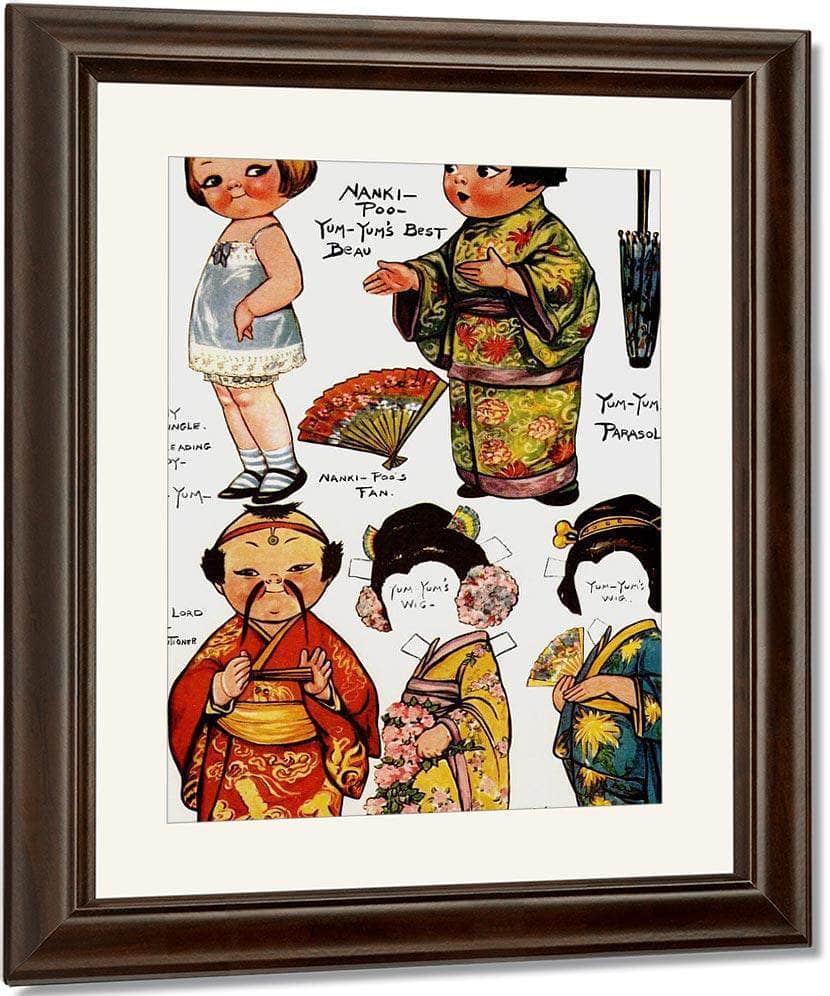 Dolly Dingle Paperdoll 12 By Grace G Drayton Fine Art Print