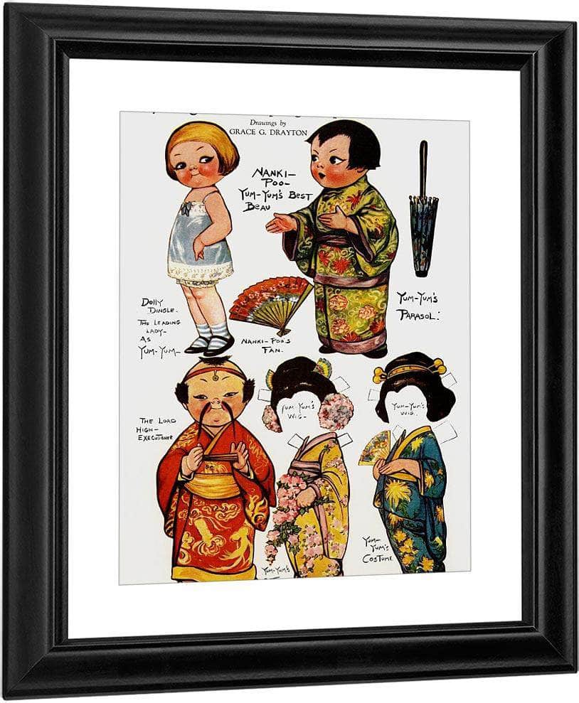 Dolly Dingle Paperdoll 12 By Grace G Drayton Fine Art Print