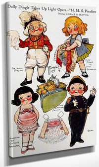Dolly Dingle Paperdoll 13 By Grace G Drayton Fine Art Print
