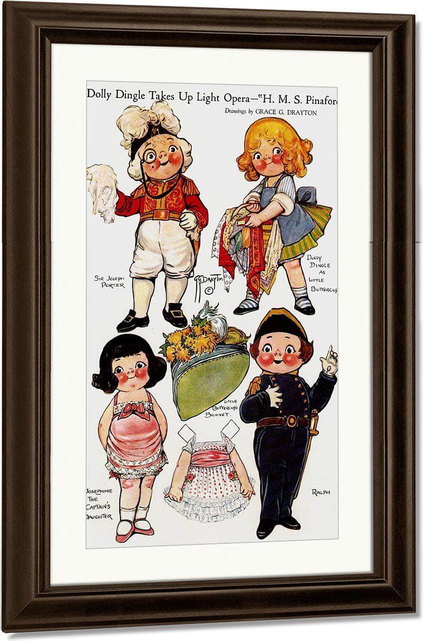 Dolly Dingle Paperdoll 13 By Grace G Drayton Fine Art Print