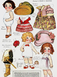 Dolly Dingle Paperdoll 14 By Grace G Drayton Fine Art Print