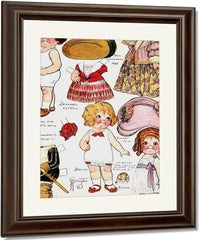Dolly Dingle Paperdoll 14 By Grace G Drayton Fine Art Print