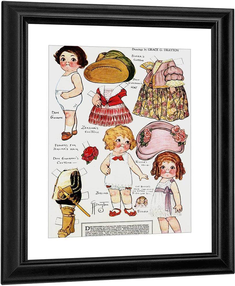 Dolly Dingle Paperdoll 14 By Grace G Drayton Fine Art Print