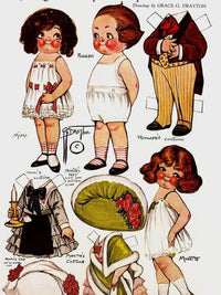 Dolly Dingle Paperdoll 15 By Grace G Drayton Fine Art Print