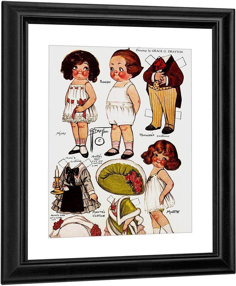 Dolly Dingle Paperdoll 15 By Grace G Drayton Fine Art Print