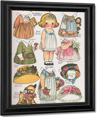 Dolly Dingle Paperdoll 18 By Grace G Drayton Fine Art Print