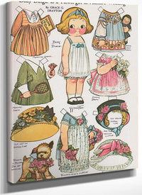 Dolly Dingle Paperdoll 18 By Grace G Drayton Fine Art Print
